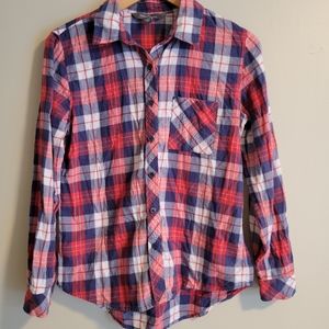 Market & Spruce Plaid Button Down, S